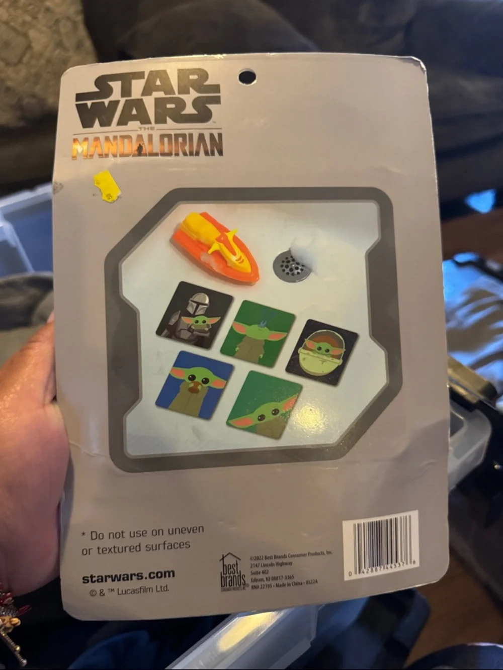 Star Wars Grogu NIP Bath Tub Tread - Blue and Green